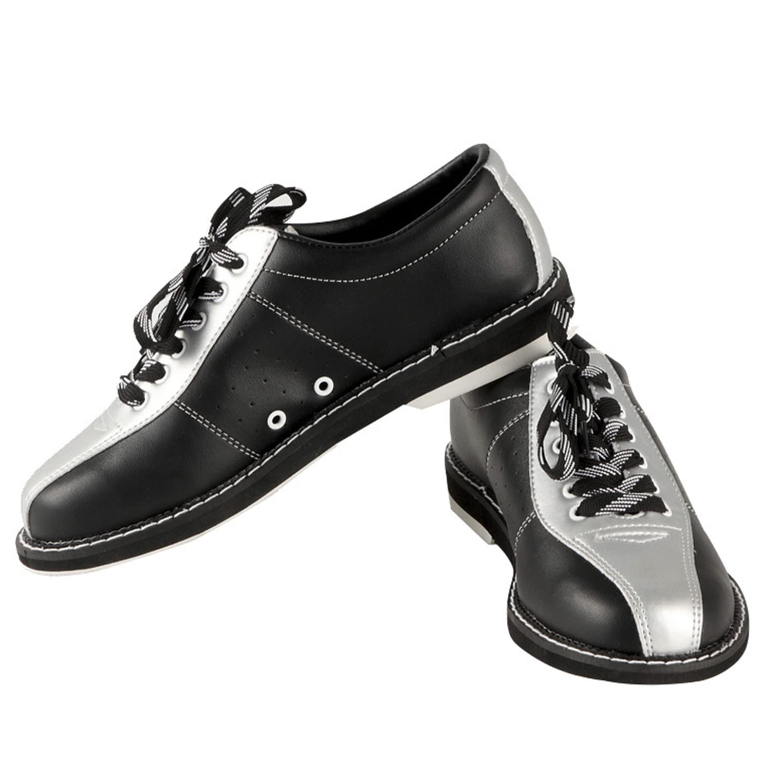 Zapatos Bowling Hombre Zapatos Ligeros De Cuero para Bolos Amortiguador Resistente Al Desgaste