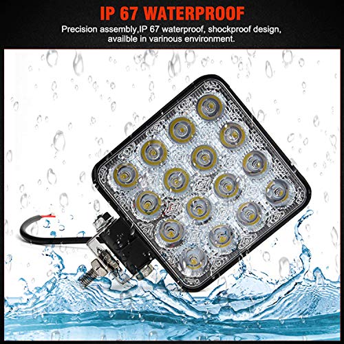 Image of Square 16 LED Bike Headlight /Car Headlight /Driving Lamp for Yamaha R15