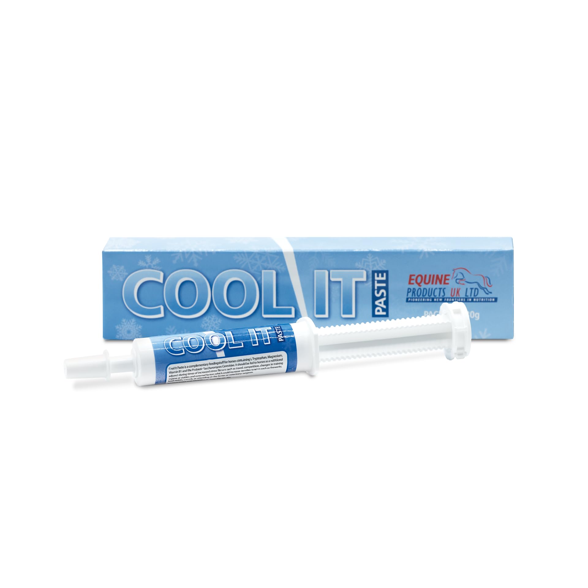 Equine Products Cool It Paste. Calmer pour Les Chevaux. Donné aux Chevaux comme complément nutritionnel Pendant Les périodes de facteurs de Stress accrus