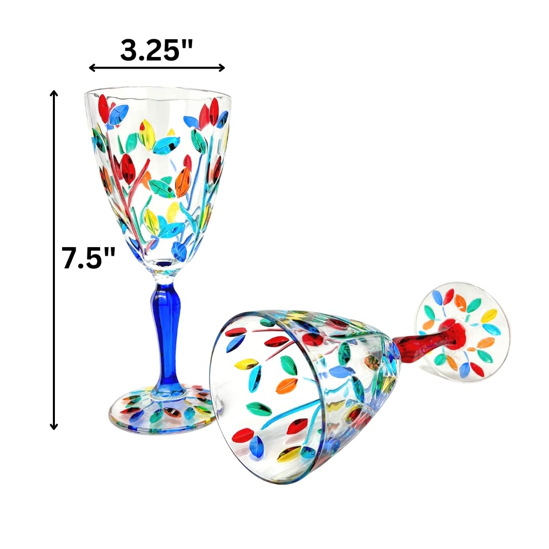 Amazon | イタリアンクリスタルレッドワインドリンクグラス、2個セット