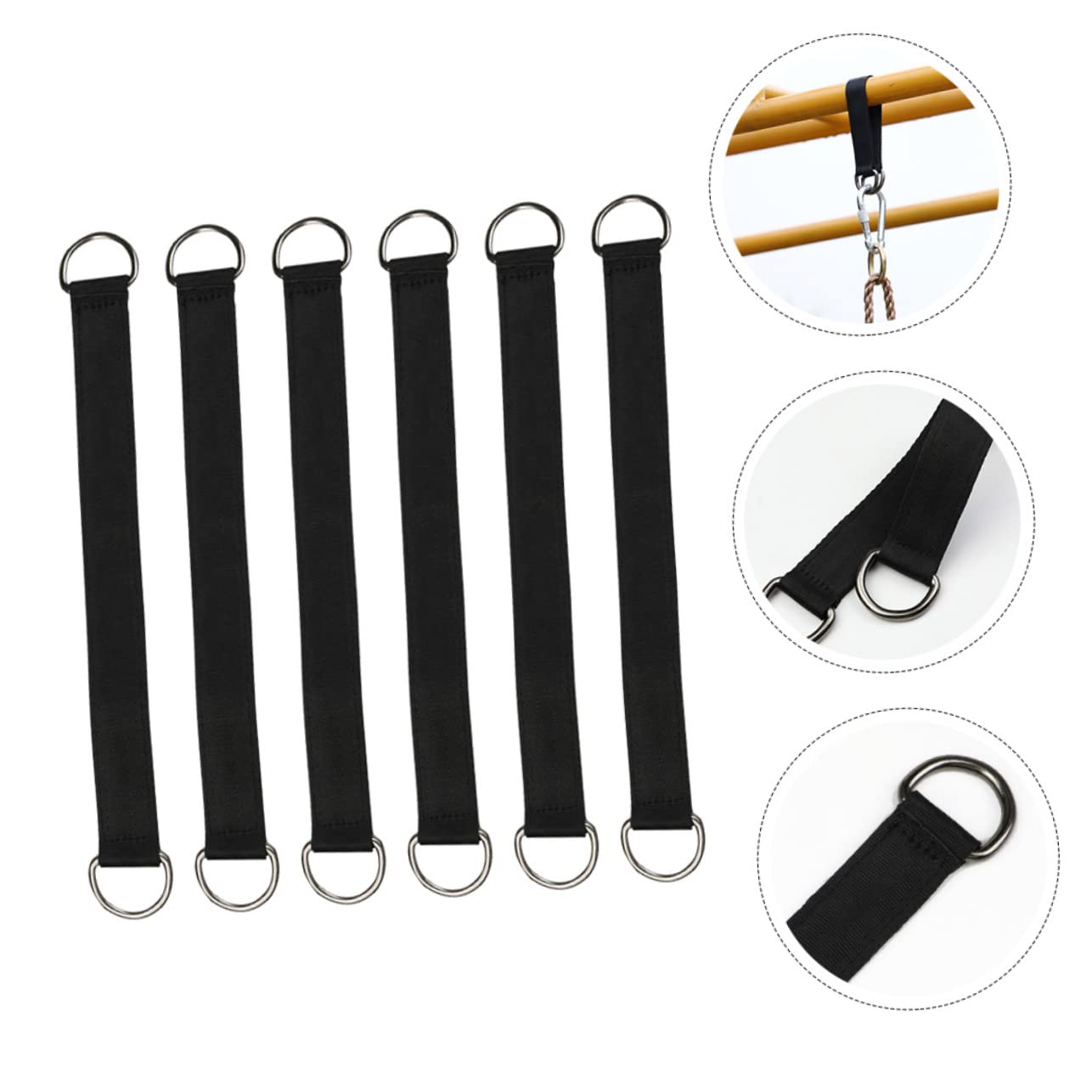 HOUSON 5 Correas De Conexión Para Columpio - Fijación Universal De 3.2cm X 50cm Para Hamacas, Suspensión De Árbol, Soporta Hasta 200kg - Accesorios Para Interior Y Exterior