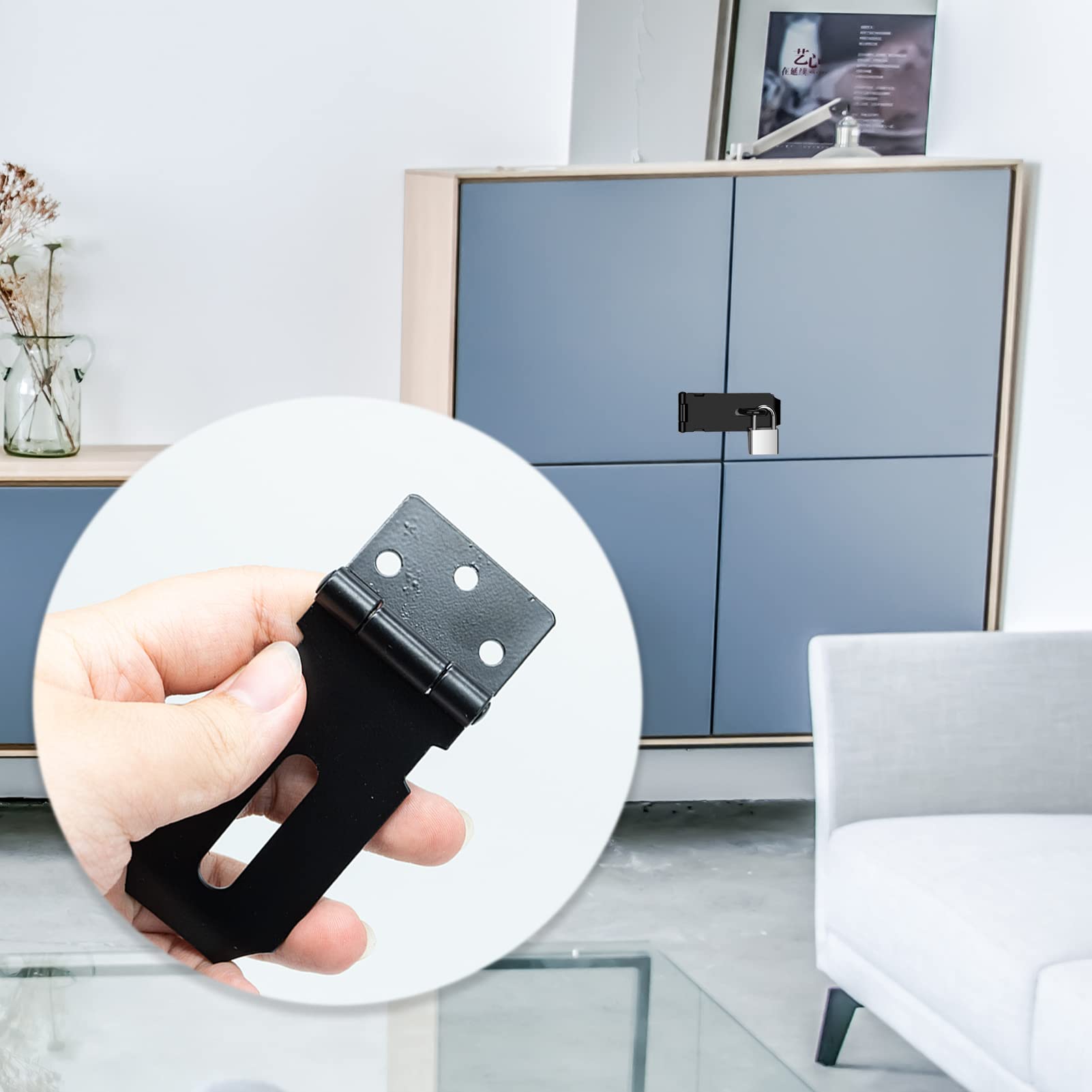 Lucchetto A Combinazione 4 Cifre - Con Arco 6,6 Cm Per Armadietti, Cancelli E Cassetti - Foto 12