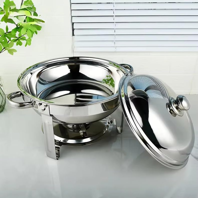 Juego de Buffet Redondo for Frotar, Acero Inoxidable buffetera