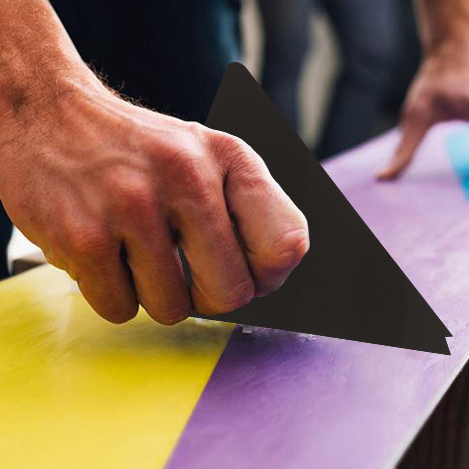 Rascador de cera acrílico triangular para snowboard y esquí