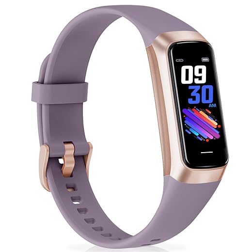 Fitness Tracker with 24/7Heart Rate, Blood Pressure, Sleep Tracking, Calorie, Activity Tracker with 1.1" AMOLED Color Screen, Waterproof Step Tracker for Android iPhones Women Men