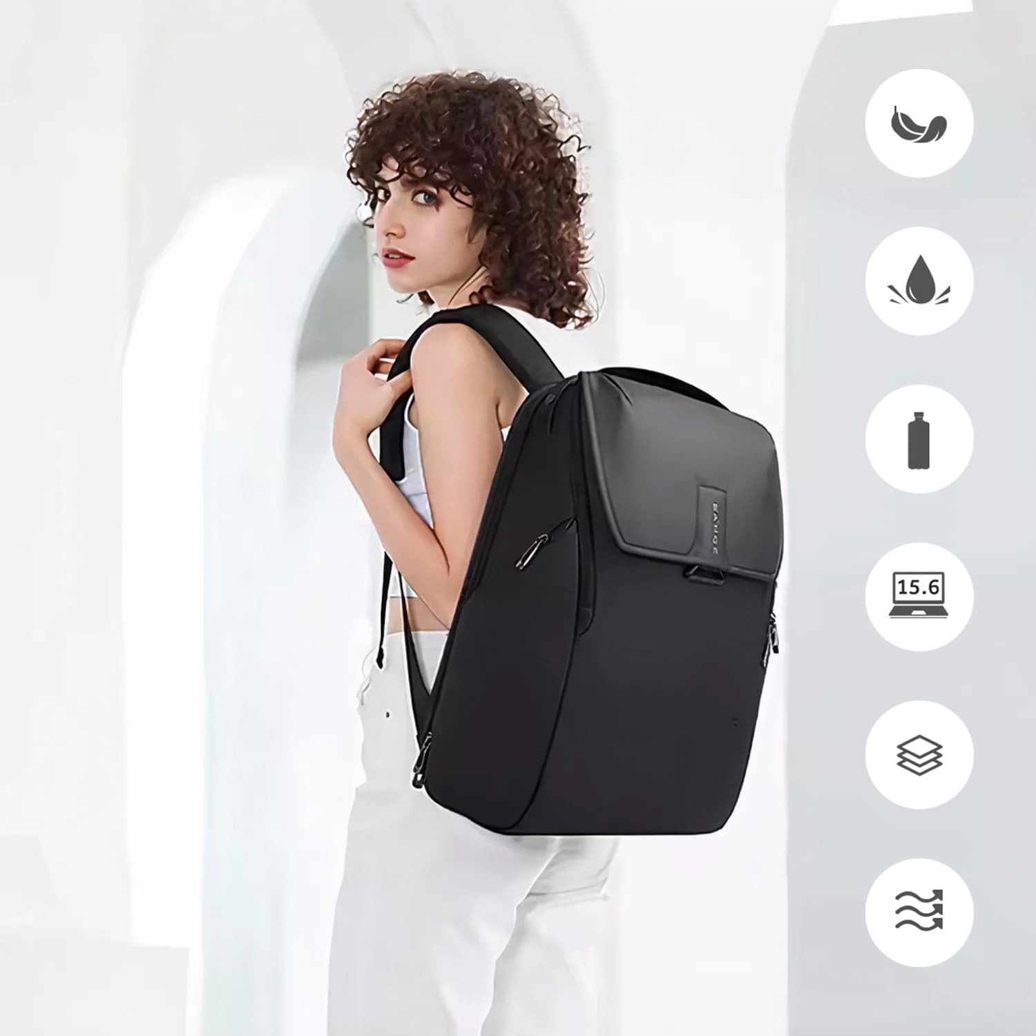 Alogy Plecak podróżny, bagaż podręczny, wytrzymały plecak Convertible Duffle Bag Fit na laptopa o przekątnej ekranu 15,6", 25 l, dla mężczyzn i kobiet, na butelkę z napojami, do walizki, na podróż, do