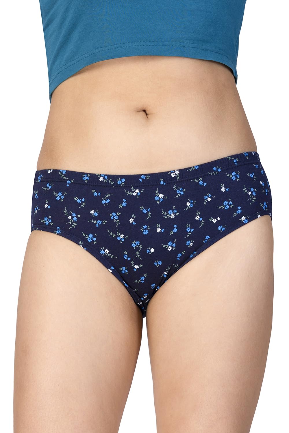 Autumn 92 Comfort 100% Cotton Panty Set (Pack of 3) – Dark Red,Black,Blue Size - M | Soft, Breathable, Stretchable, Skin-Friendly | Printed Innerwear with Comfortable Fit for Women-image-45