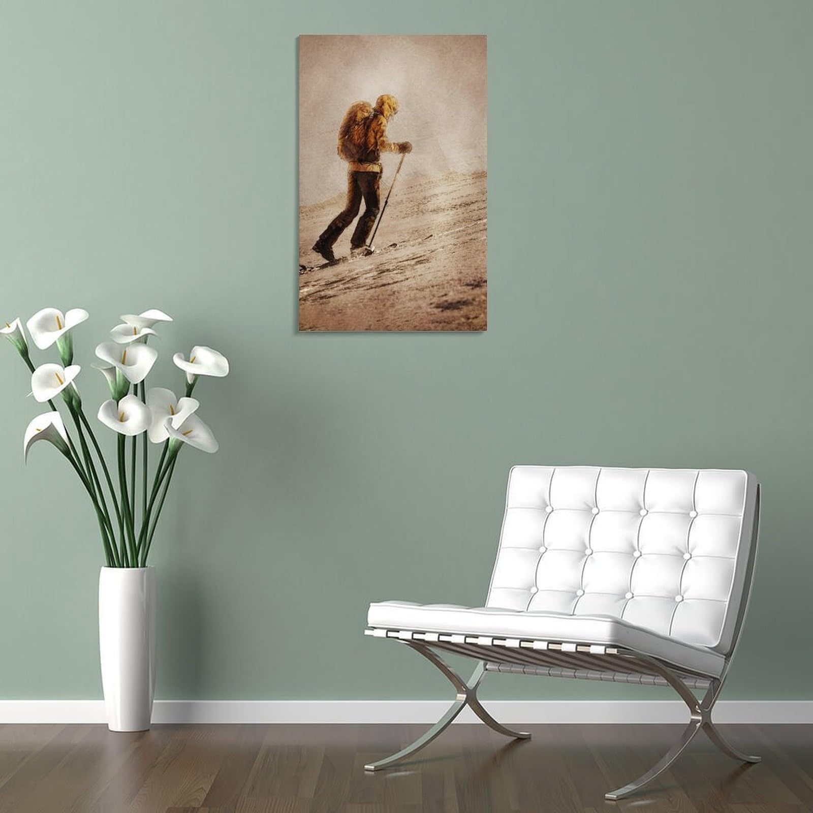 POLIUAWS Klettersport-Wandbilder für Schlafzimmer, rustikale Badezimmerdekoration, WC-Wandkunst, 20x30 Zoll (50x75 cm)
