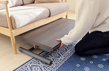 Amazon｜ヤマソロ 昇降テーブル テーブル グロリアス 82-644 (ブラウン