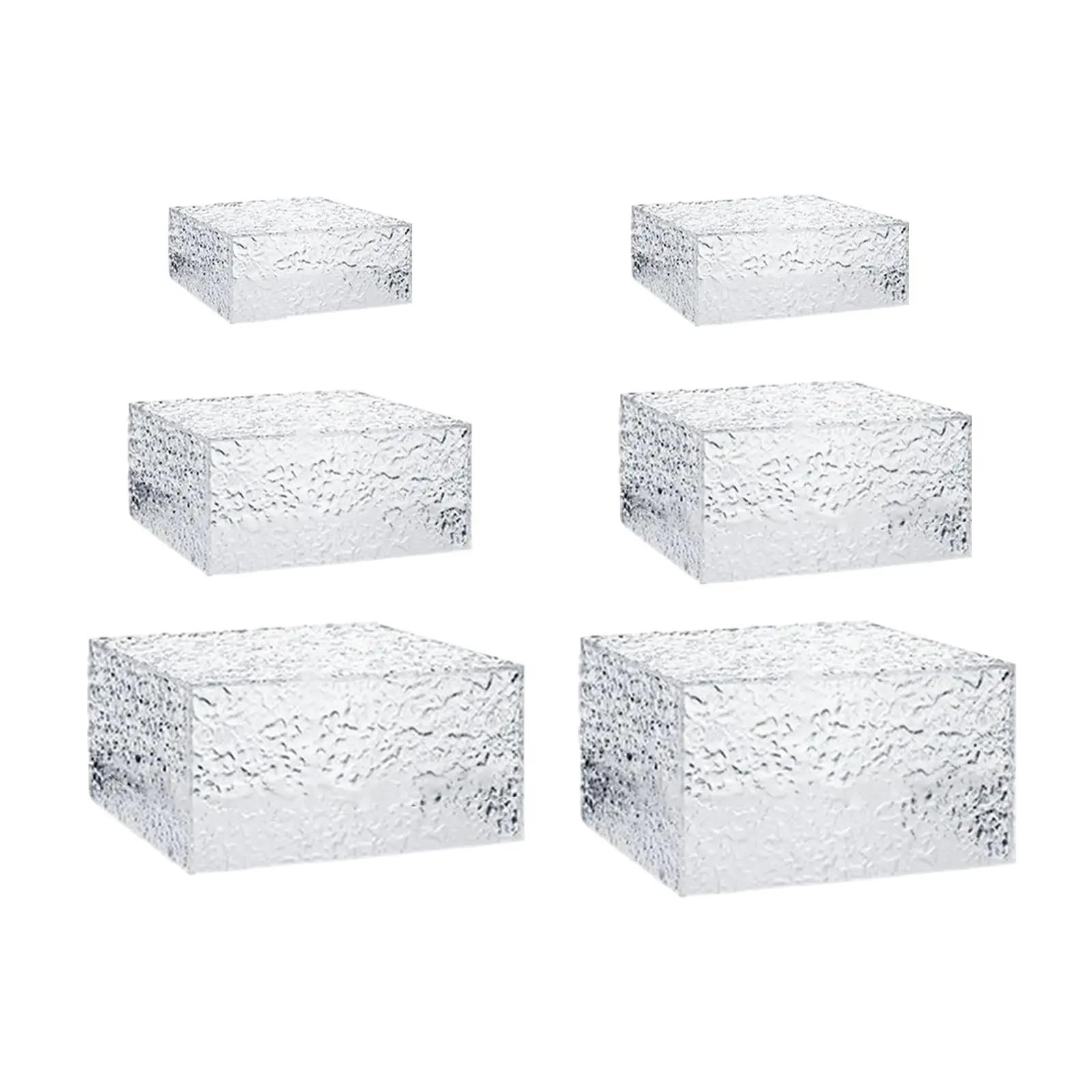 Elevadores de Buffet Caja de exhibición vertical for mesa buffet, soporte alimentos, elevador 5 lados for , postres, cosméticos, pasteles, figuras acción para Brunch Joyería(6 piece set)