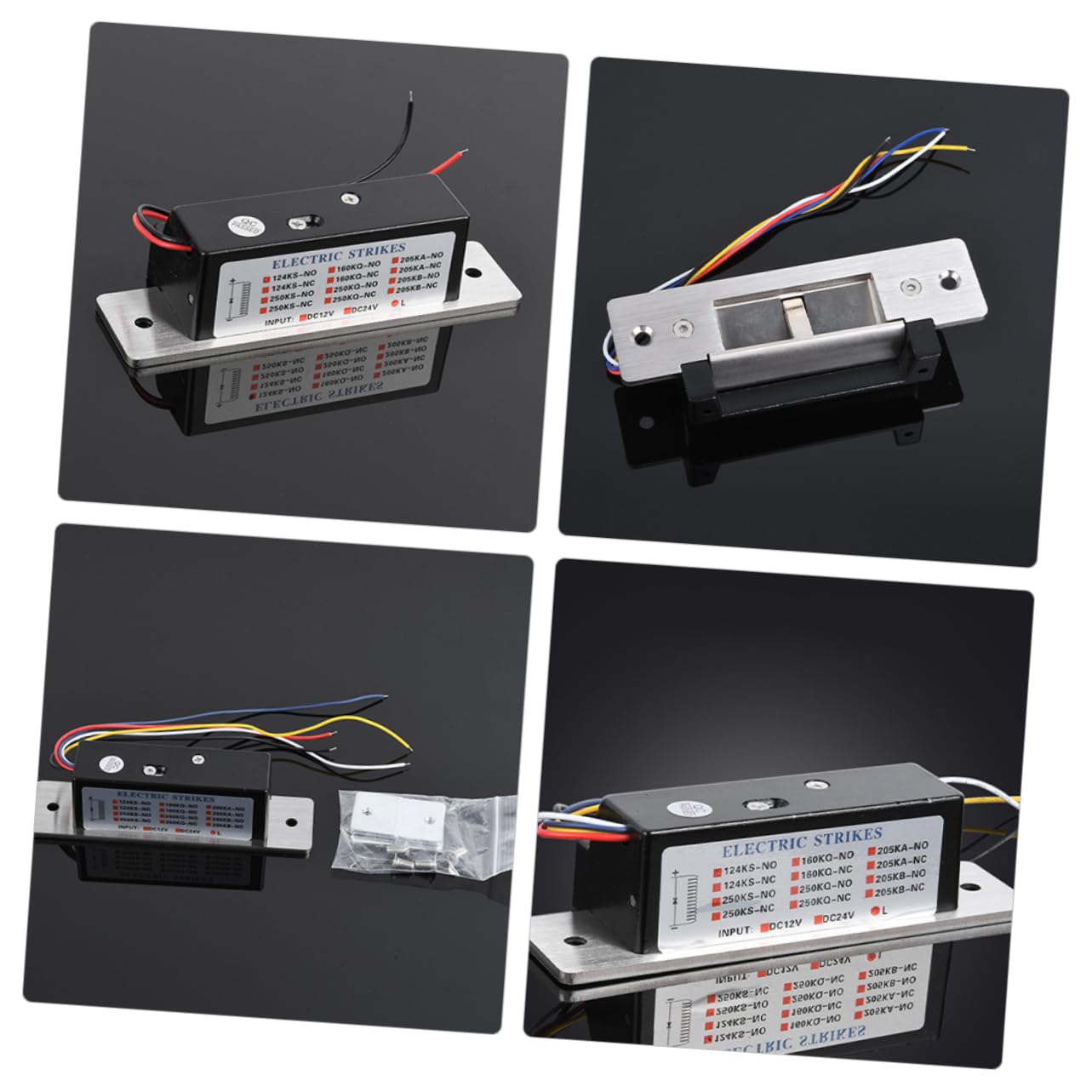 OSALADI Electric Door Strike Heavy Duty Lock with Settings and Wire Signal Feedback Compatible with Standard Lock Ports for Enhanced Security