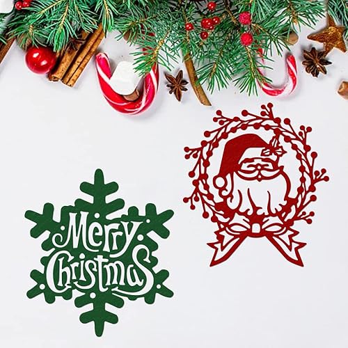 Miniatura 9 de Troqueles de corte de metal para suministros de fabricación de tarjetas, palabras de bendición de Navidad, troquelados, plantilla de plantilla para