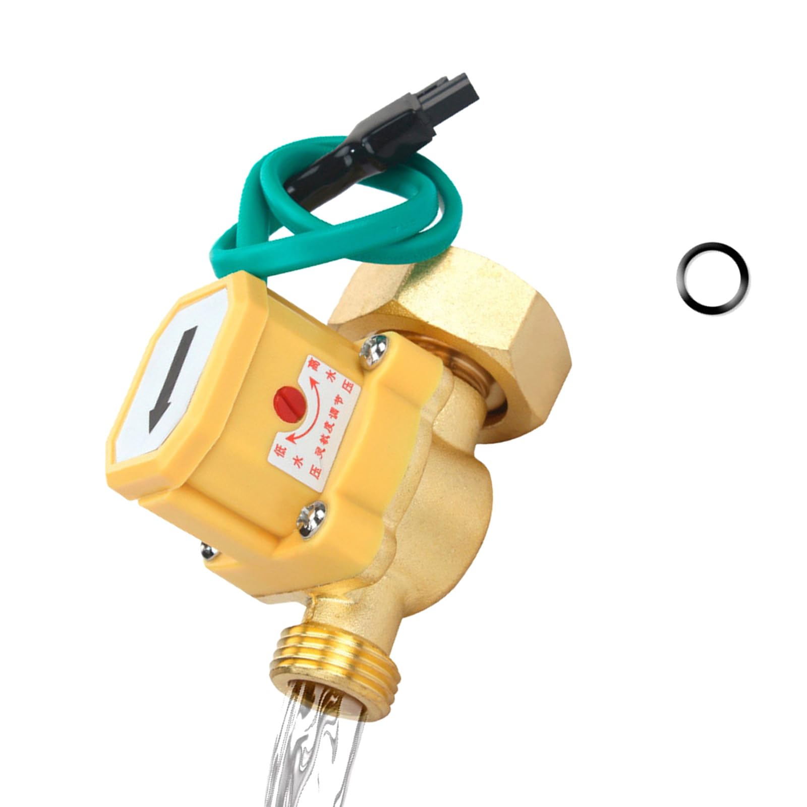 Tertioi 1" - 4 Minutes Water Flow Sensor Switch Electronic Pressure Switch Booster Home Hotel Pump Controller Water Pump Flow Sensor