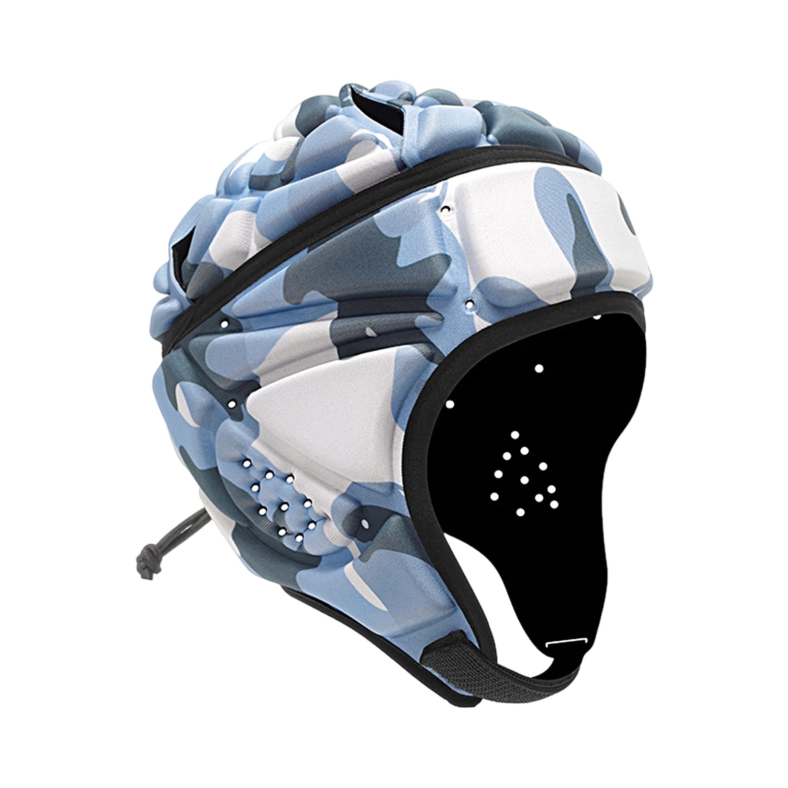 matumou Adjustable -collision Rugby Head Protector Football Goalkeeper EVA Padded Headgear Cycling Accessories Rugby Headgear