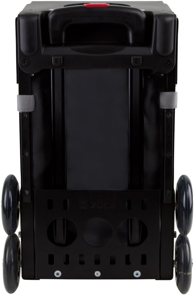 Zuca Anaconda Sport Insert Bag with Black Frame (non-flashing wheels) and Special Set of 5 Packing Pouches + Toiletry Bag Bundle