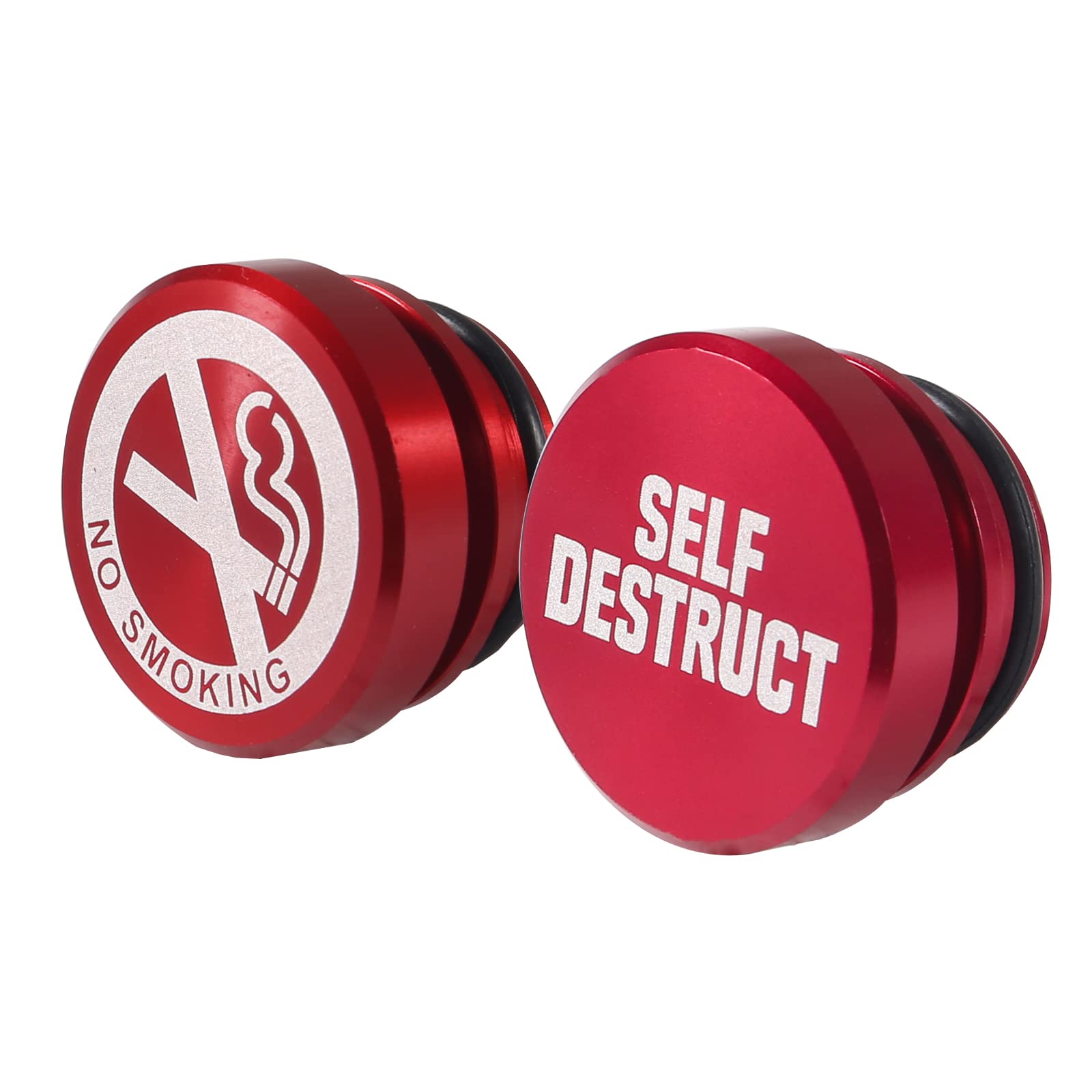 no smoking cigarette lighter plug 2Pcs Car Cigarette Lighter Plug Cover Cigarette Lighter Socket Cover Cap  Aluminum Dustproof Plug Car Decoration Universal for Most Automotive  Vehicles with Standard 12V Power Source Power Port Outlet : Buy Online