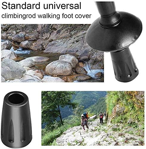 Miniatura 7 de Puntas de repuesto para bastón de trekking, paquete de 16 puntas de goma, puntas de bastón para caminar, protectores de extremos