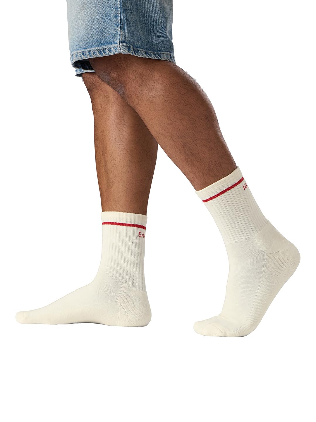 the souled store Souled Socks: New Day | Premium Cotton Crew Socks for Men & Women | Fun Graphic Printed Aesthetic Socks | Comfortable Unisex Casual Everyday Footwear | One Size Fit-picture-25