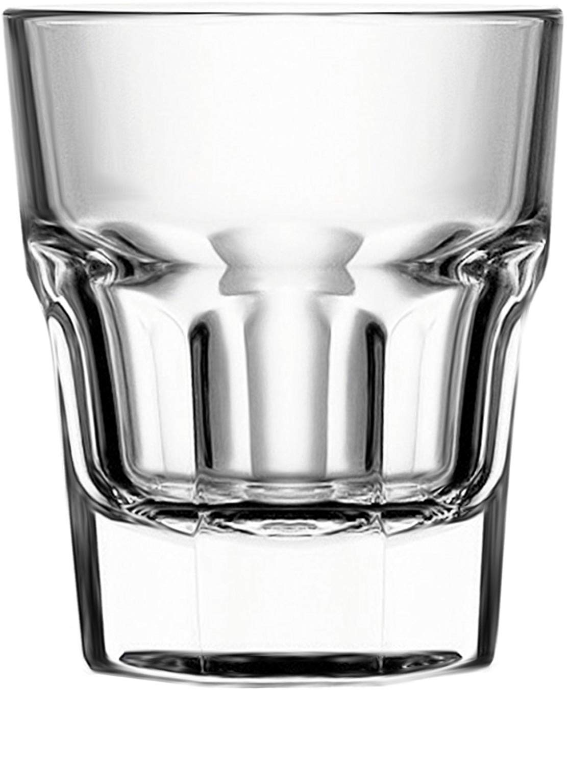 Circleware42780 Scorchers Shot, Set of 6 Heavy Base Glassware Drinking Glass Cups for Whiskey, Vodka, Brandy, Bourbon and Liquor Beverage Bar Dining Decor Gifts, 1.5 oz, Clear