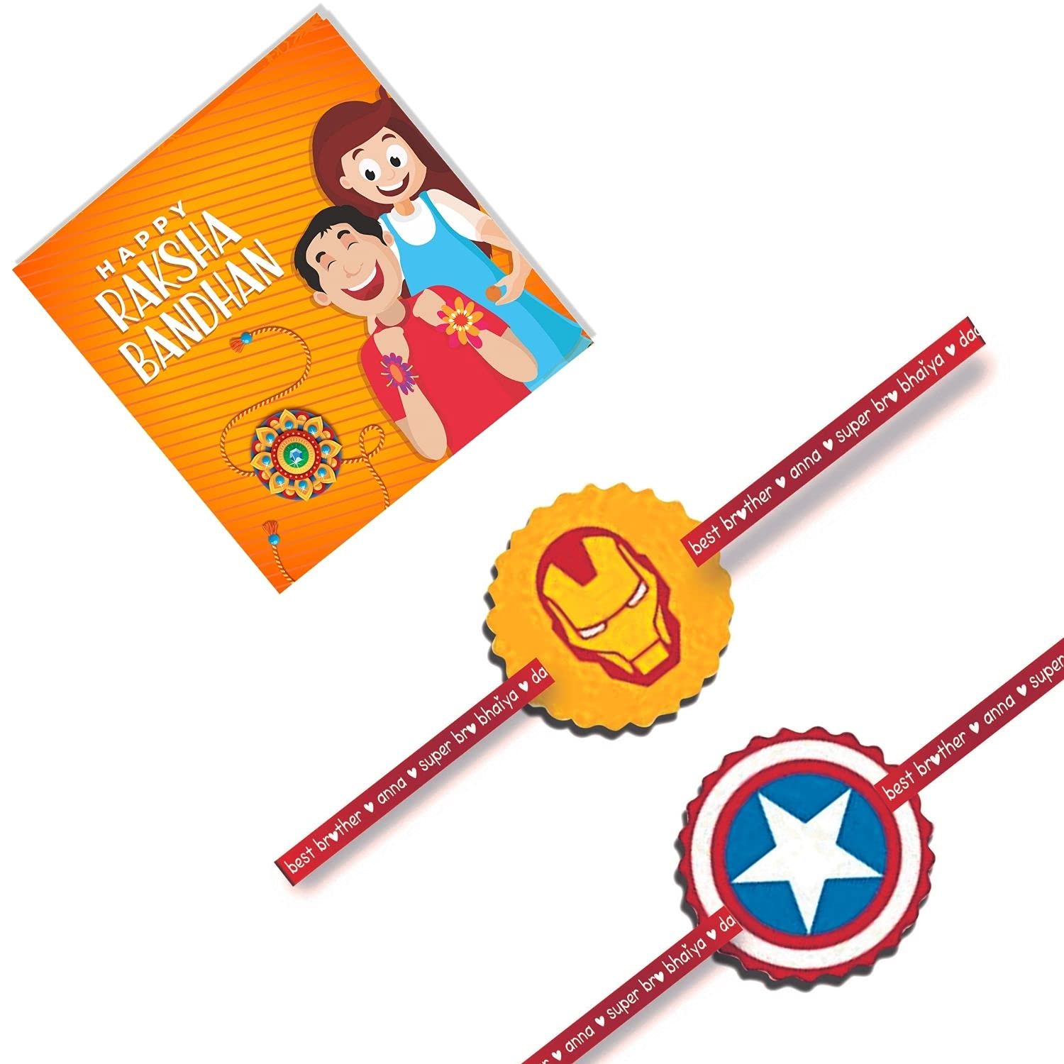 TheYaYaCafe® Rakhi for Brother, Avengers Superhero Printed Kids Rakhi Set of 2 Raksha Bandhan (B08D78R6CK) Amazon Price History, Amazon Price Tracker