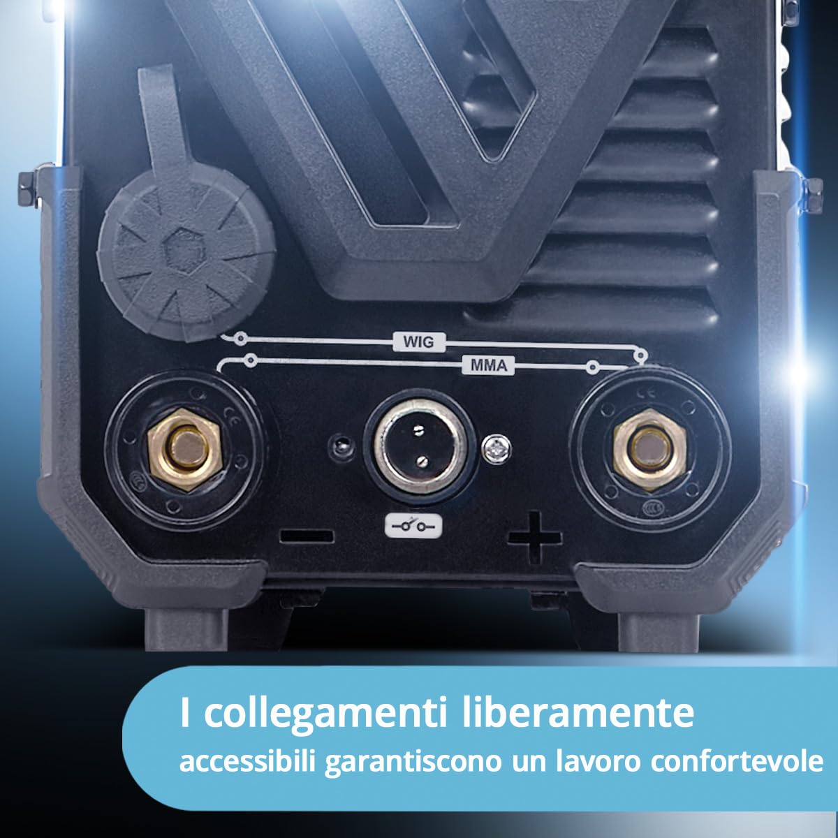 STAHLWERK Saldatrice 2-in-1 combinata DC TIG 200 ST – Funzione TIG & MMA fino a 200 A, innesco HF, Hotstart, adatta per acciaio, inox, rame e ottone, no alluminio