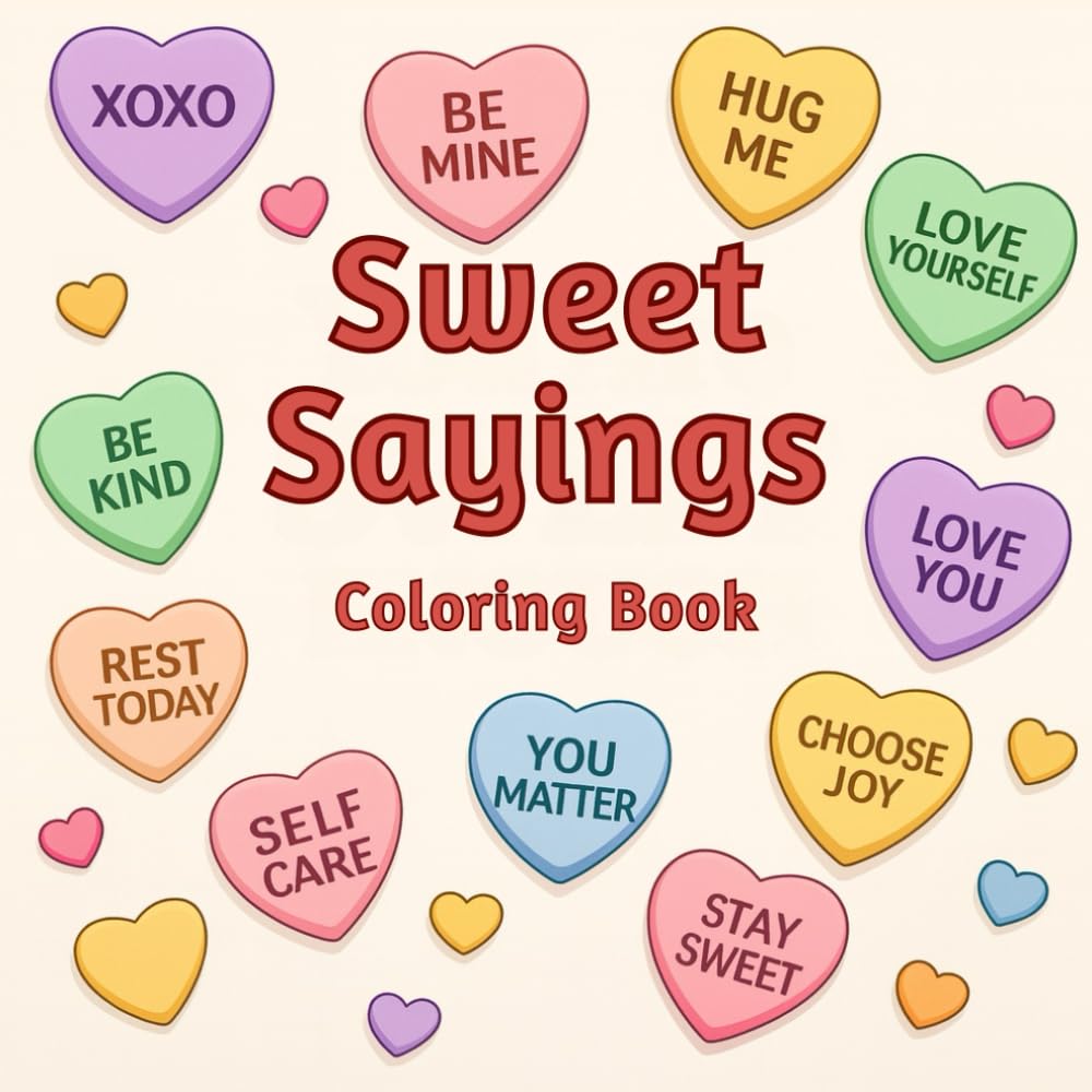 Sweet Sayings: Coloring Book