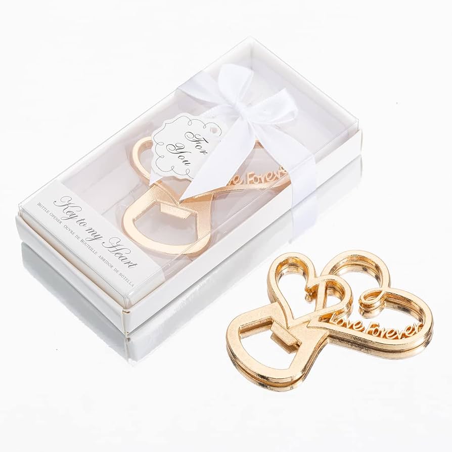   ハート型ボトルオープナー Amazon | 50パック New Love Forever Design ハート型ボトル