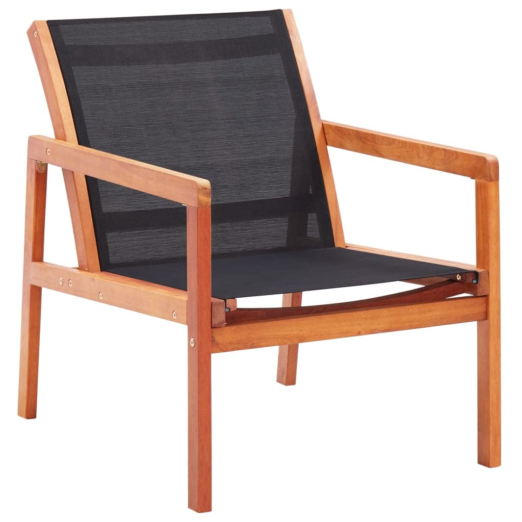 Chaise en bois stable en eucalyptus pour résoudre le manque de place sur un balcon
