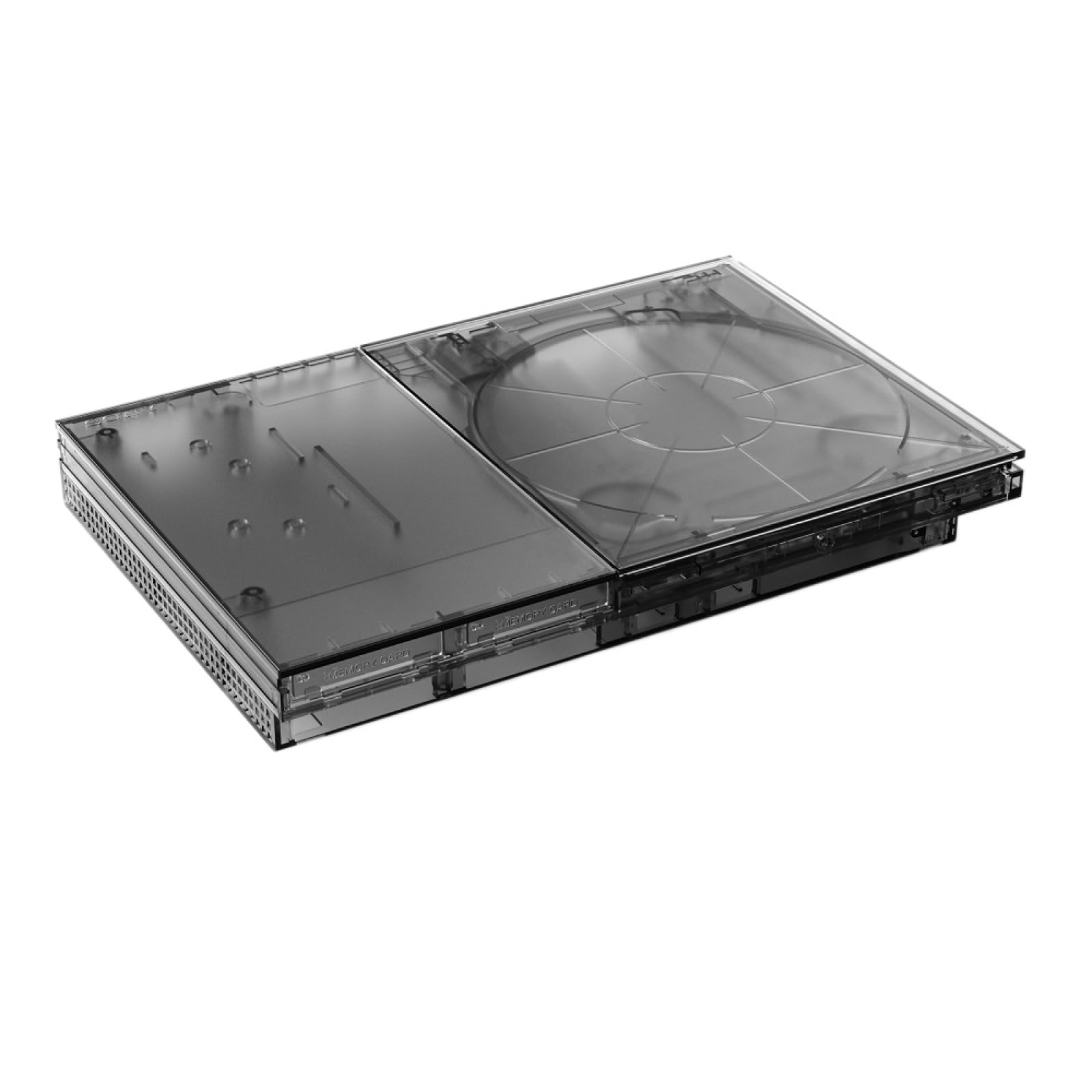 Zapasowa obudowa do konsoli PS2 serii 9XXXX/7XXXX, przezroczysty futerał ochronny do PlayStation2 Slim 9XXXX 7XXXX Series Retro akcesoria do konsoli do gier wideo (9XXXX przezroczysta czerń)