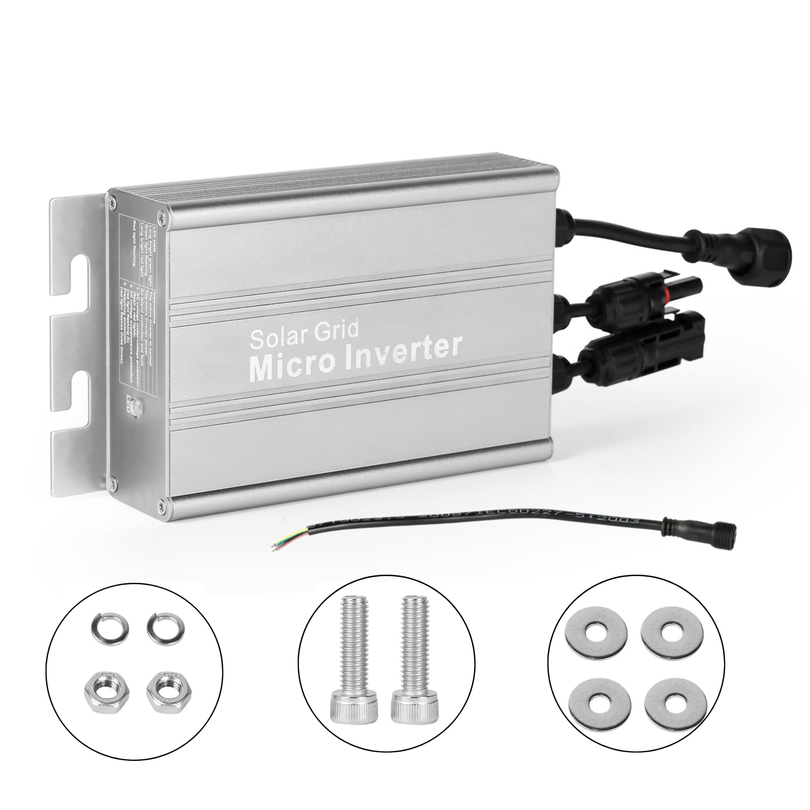 Jadeshay Microinverter 700W Solar Micro Inverter DC 18-50V Inverter Solare per Impianto Fotovoltaico MPPT Integrato Inverter PV per Pannelli Solari