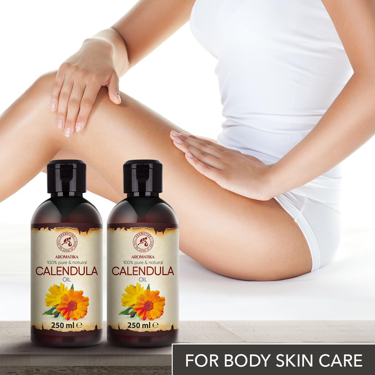Huile de Calendula 2x250ml - Calendula Officinalis - Huile de Base Corporelle