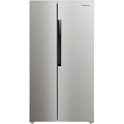 Hamilton Beach HBF1558 15.6 cu ft Counter Depth Full Size Refrigerator, Side Doors, Stainless