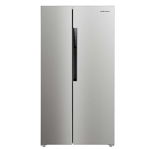 Hamilton Beach HBF1558 15.6 cu ft Counter Depth Full Size Refrigerator, Side Doors, Stainless