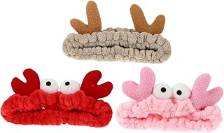 GALPADA 3pcs Cute Headgear Elastic Headbands for Girls Makeup Headbands Headband for Girls Bandanas for Women Plush Head Wrap Fluffy Headbands Face Washing Hair Hoop Adorable Headband Spa