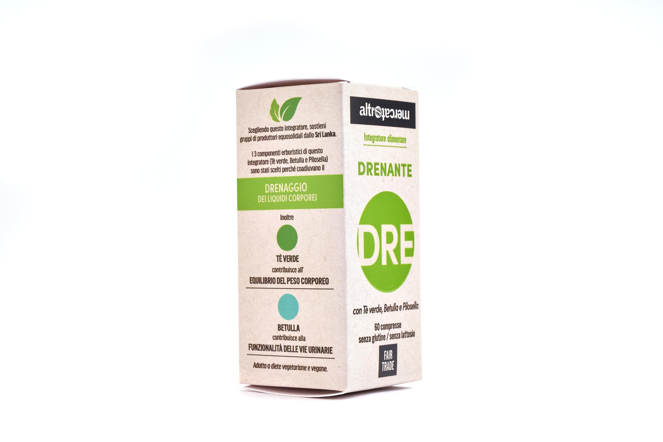 ALTROMERCATO - Drenante integratore in compresse - 60 compresse - 42 g