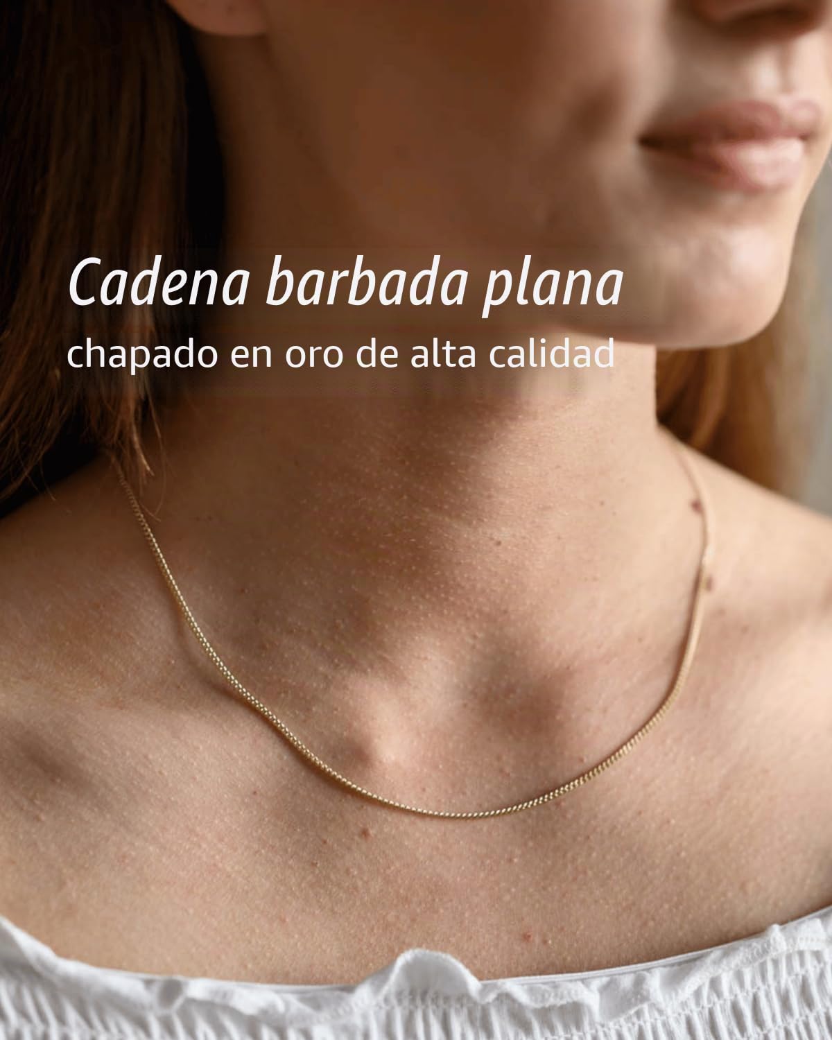 Cadena fina de oro de 1,7 mm de plata de ley 925 para colgante K88, departamento, Plata, Sin piedra preciosa | Delicado collar para hombre y mujer con chapado en oro resistente al agua en 40-70 cm de MATERIA by Matthias Wagner