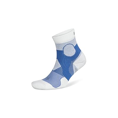 balega Support Running Sock Crew Cut Socks Shoes Palace Blue/White