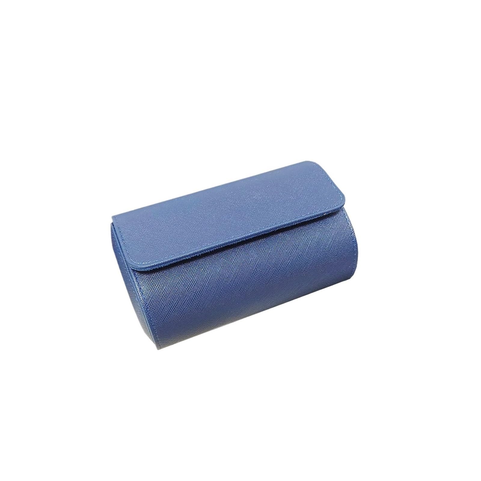 1/2/3-Slot Uhrenrolle Reiseetui Uhrenetui Leder Uhrenbox for die Reise Herren Gfits Uhren Reiseetuis zur Aufbewahrung von Uhren(2Slot Blue)