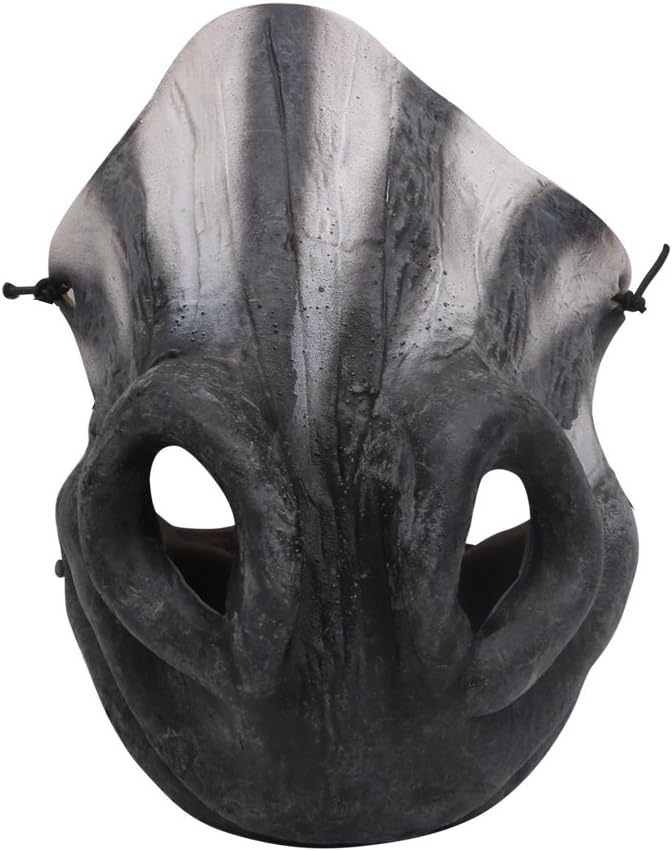 Rusero Fun Horrible Scary Mask Party Clown latex Mask Cosplay Half Face Masks Costume (Zebra)