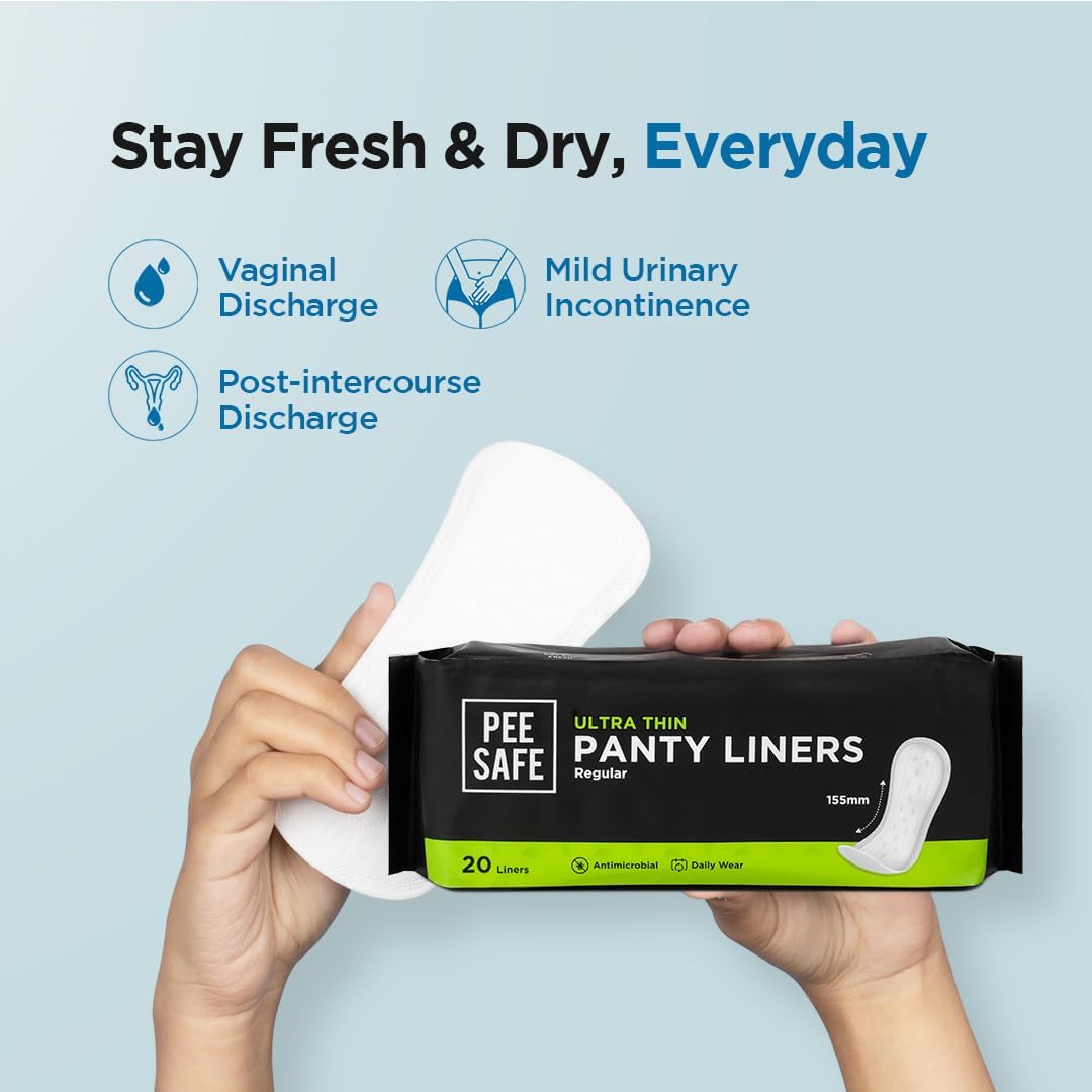 Pee Safe Panty Liners For Women Daily Use - 60 Liners | 155Mm | Daily Use 2
