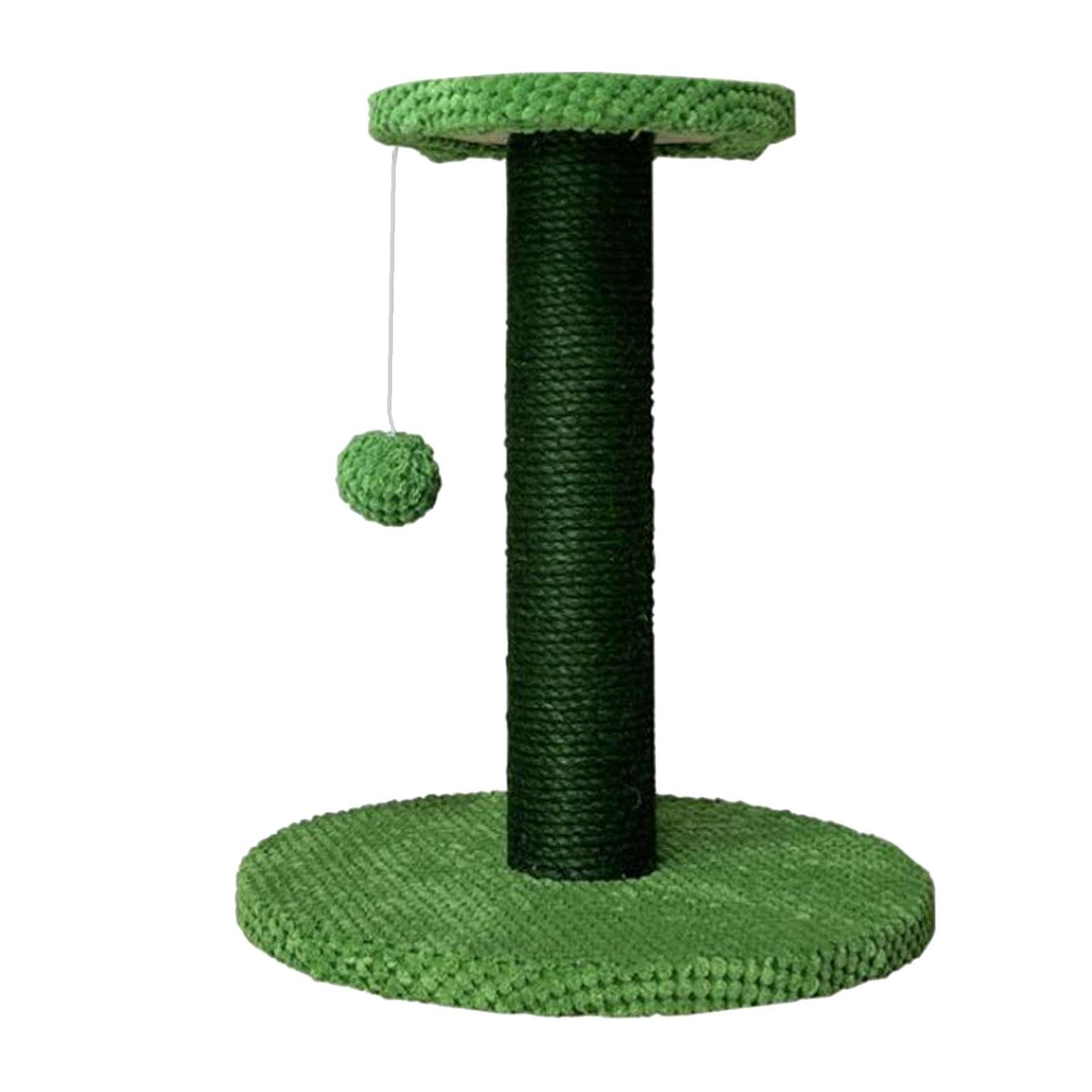 Griffoir pour chat arbre à chat de salon vert hauteur 35,5cm