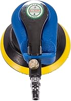 Vista 2 de Jscarlife Lijadora orbital aleatoria de aire de 5 pulgadas, pulidora de órbita neumática de doble acción, herramientas de lijado de molienda