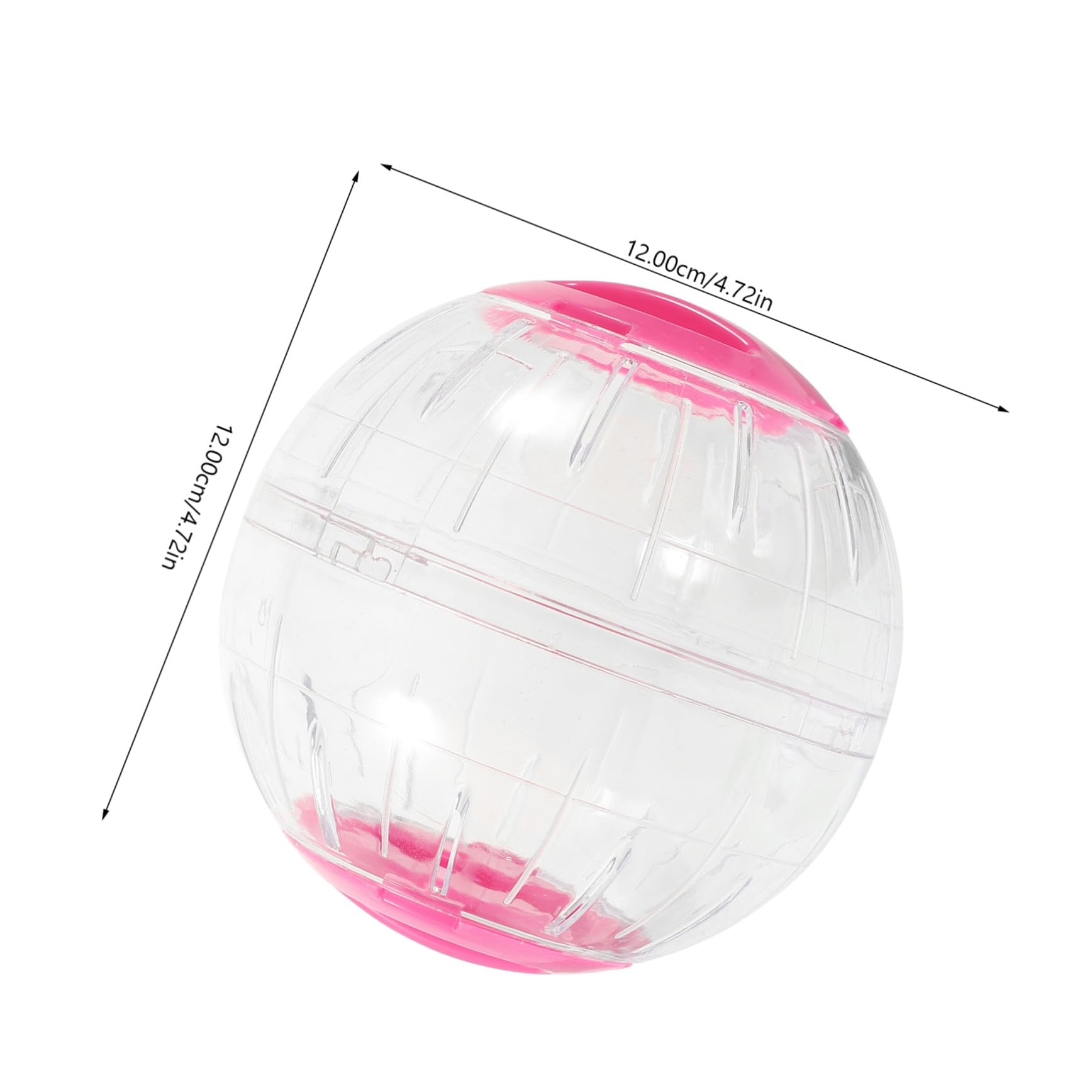 ibasenice 4 Pièces Balle Exercice Transparente pour Petits Animaux Roue Silencieuse Anti-évasion pour Hamster Gerbille Souris et Cochon Activité Sécurisé et Stimulant