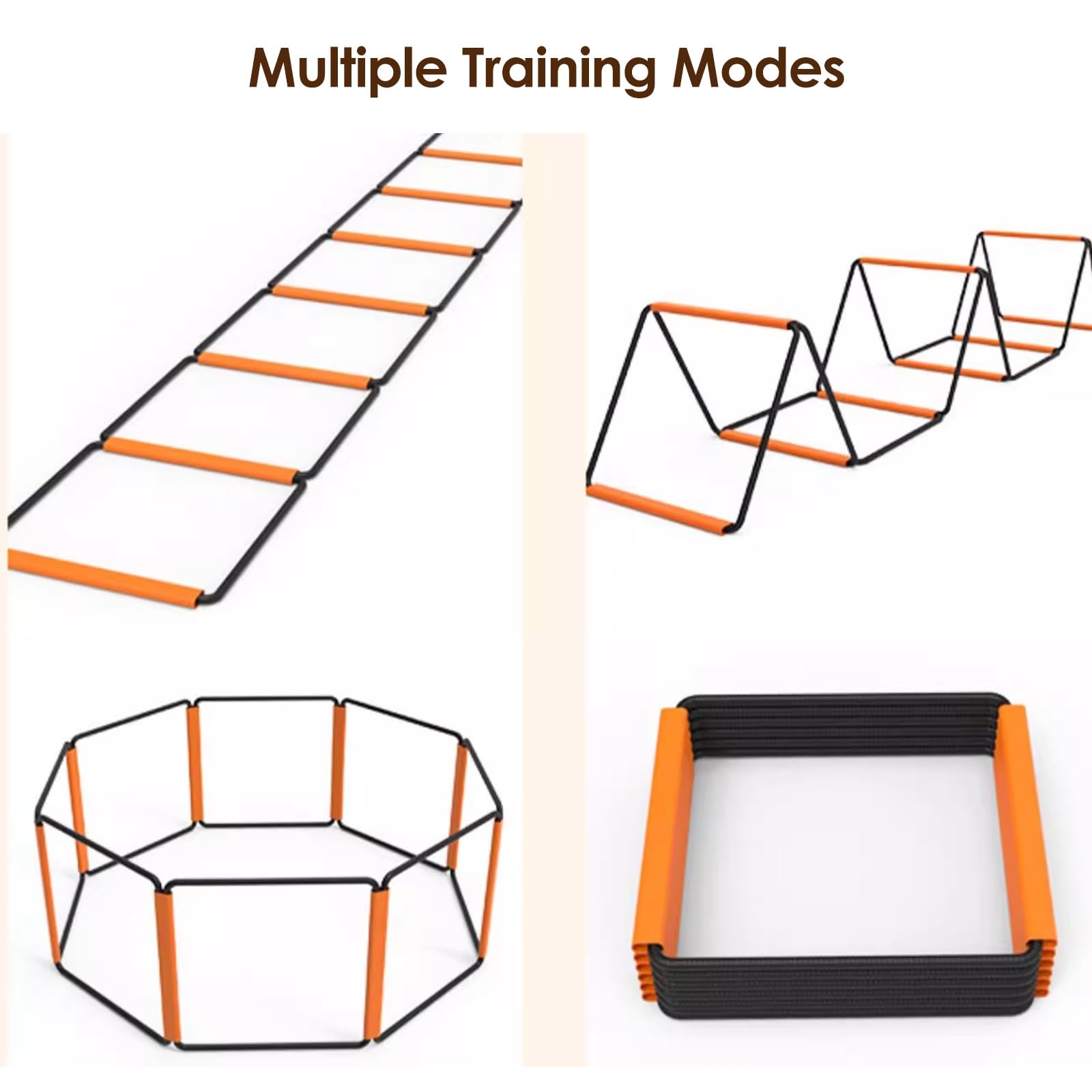 Vallas de Entrenamiento de Velocidad para niños, Juego de Entrenamiento de Agilidad Ligero para escuelas, Equipo Profesional Compacto para práctica Deportiva.