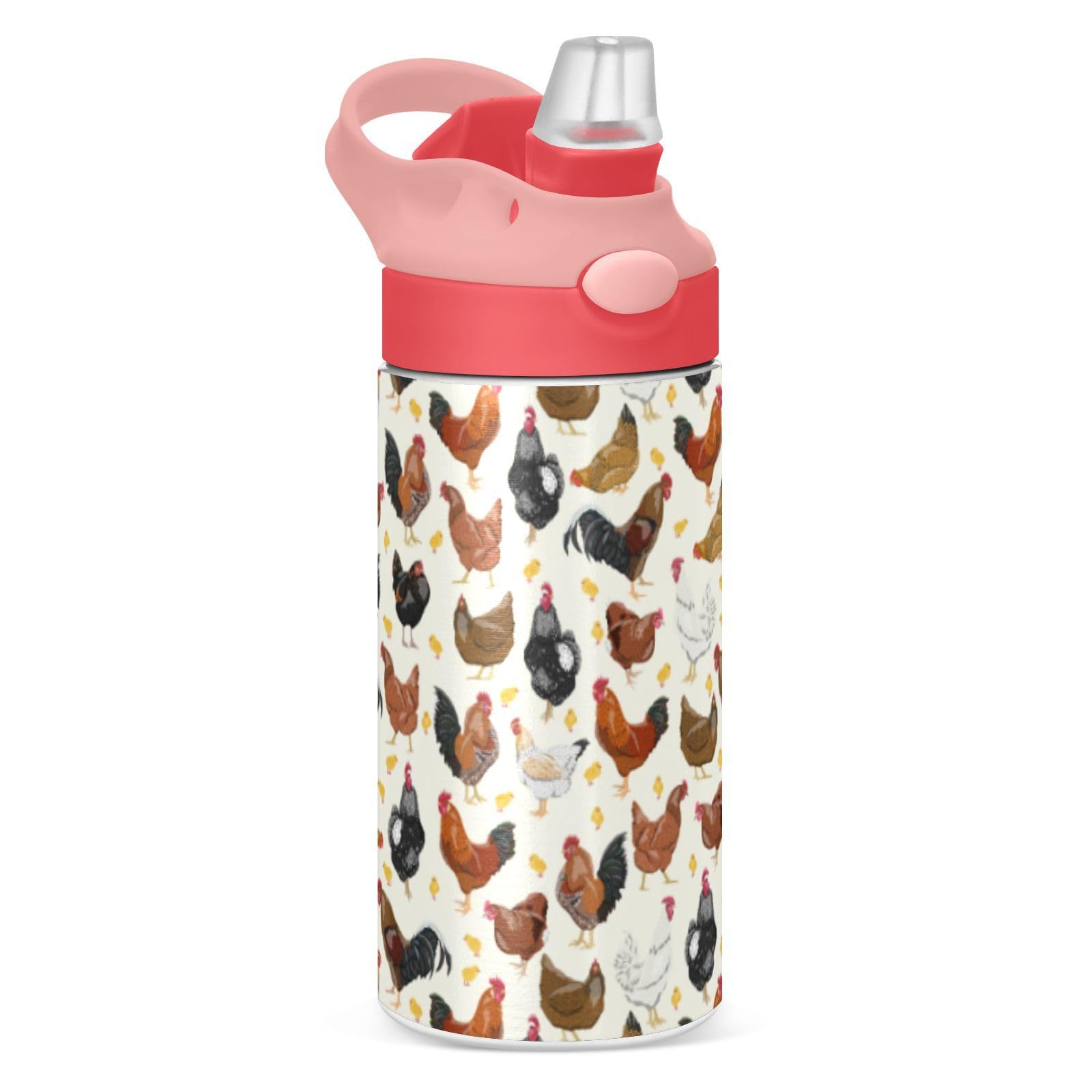 Amazon.com: ALAZA Hens Roosters and Chickens Kids Water Bottles