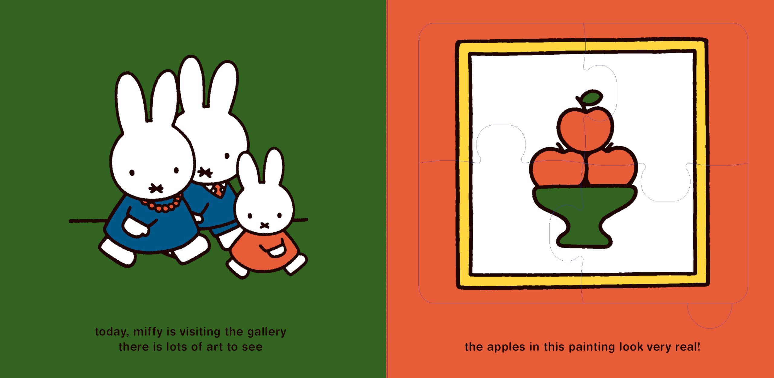 Amazon.com: Miffy The Artist - Jigsaw Puzzle Book : Bruna, Dick