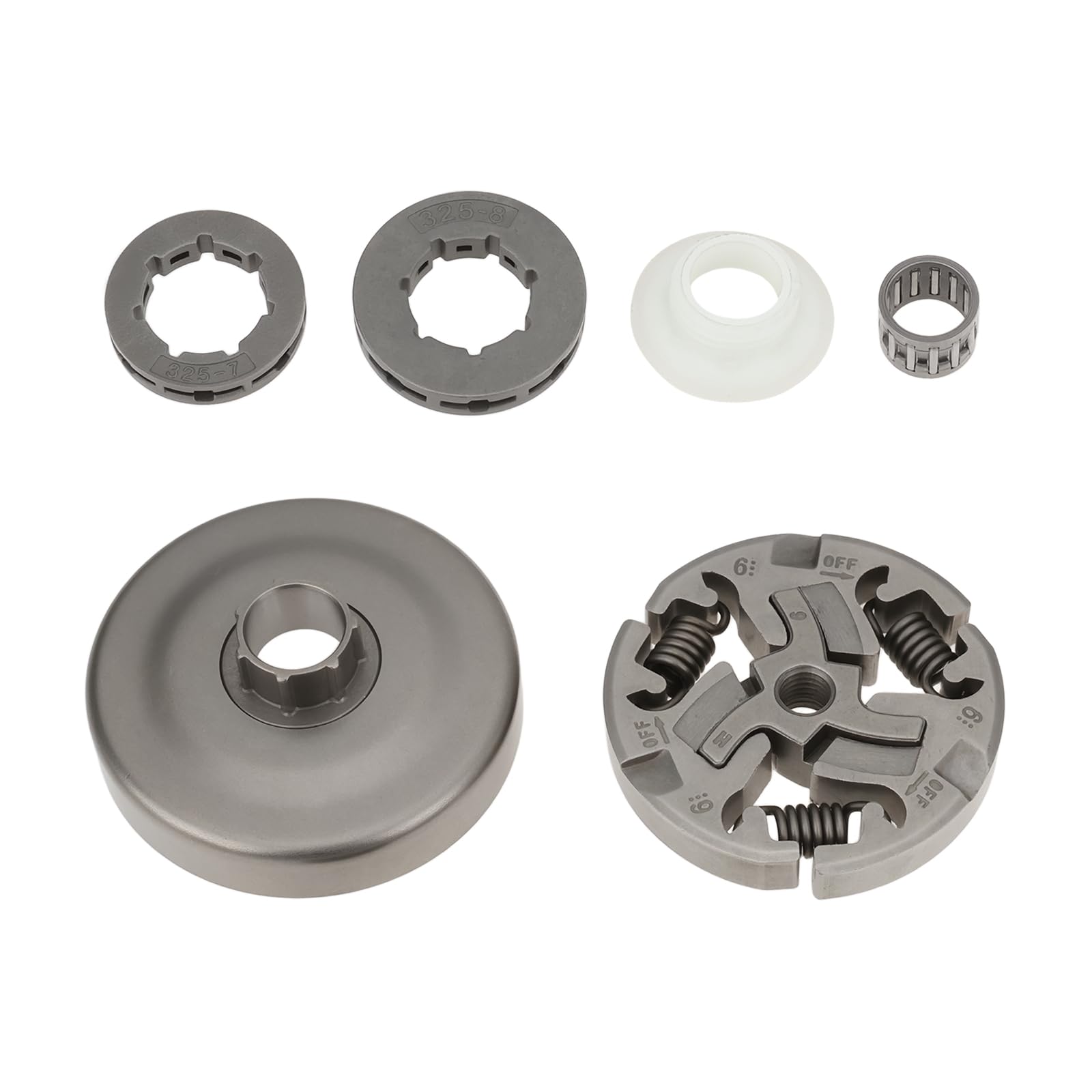 eMagTech Chainsaw Clutch Drum Sprocket Kit 0.325 Inch 7T 8T Compatible with Husqvarna 357 357XP 359 359EPA