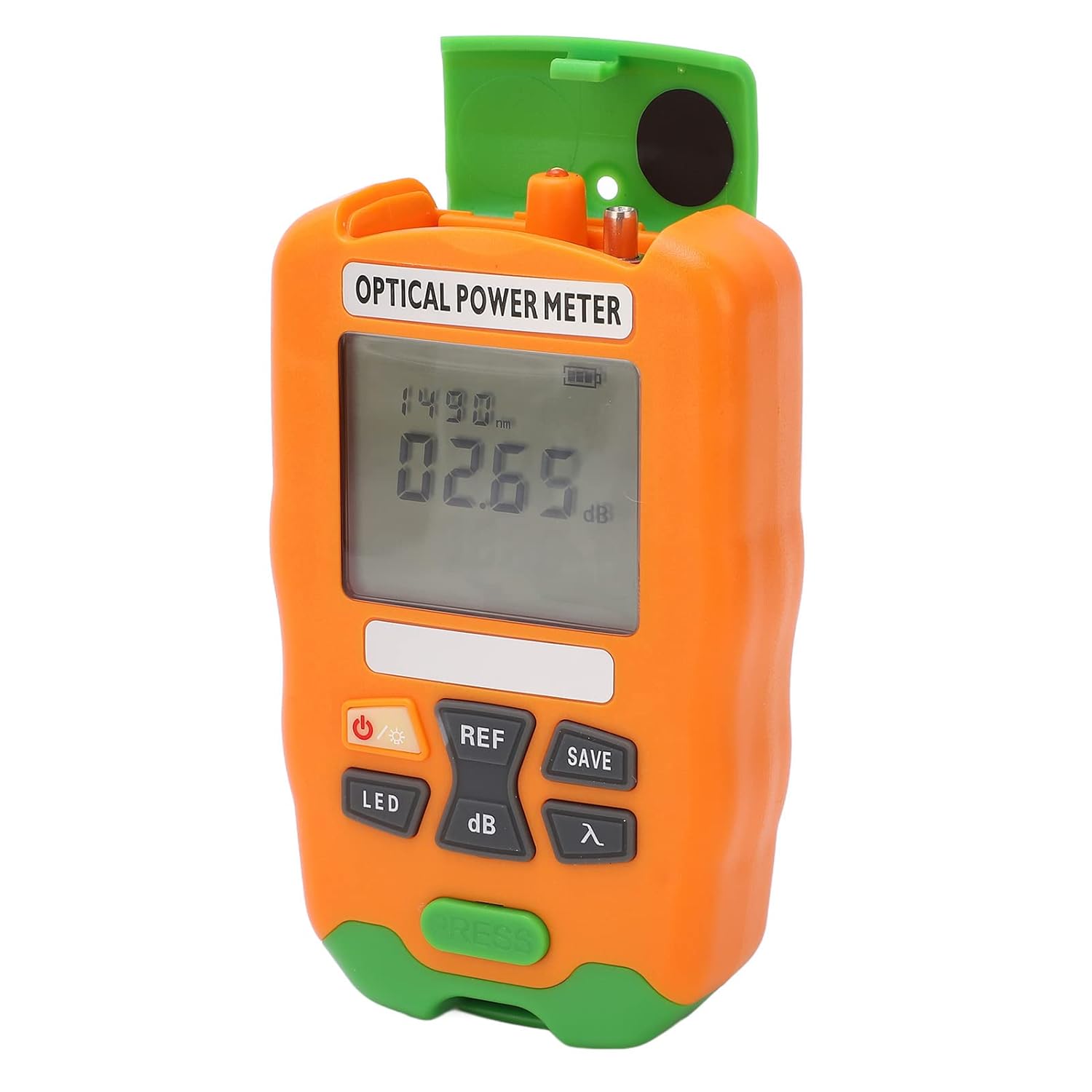 Optical Power Meter, 70 to +10dBm, Mini Fiber Optic Power Meter, FC SC