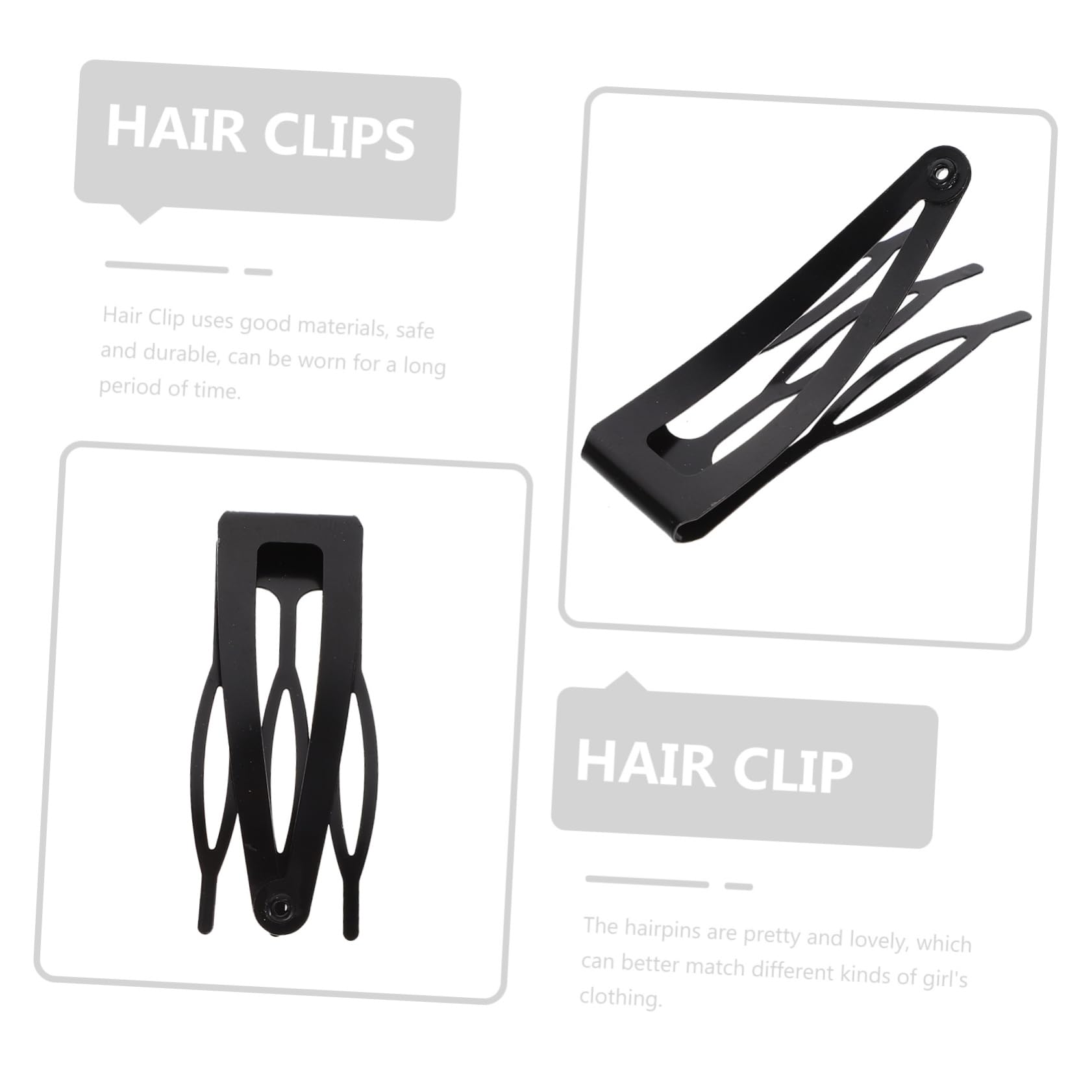 Haarspangen Haaraccessoires 40 Stück mit Schnappverschluss aus Metall Kreative und Elegante Kleine Haarclips Einfach zu Tragen für Frauen für Kurzes Haar