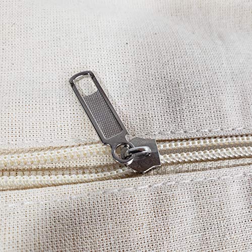 Tbf Cotton Canvas Drawstring Backpack With Zippered Front Pocket Cinch Sack Pull String Sport Bags For Gym thumb #3
